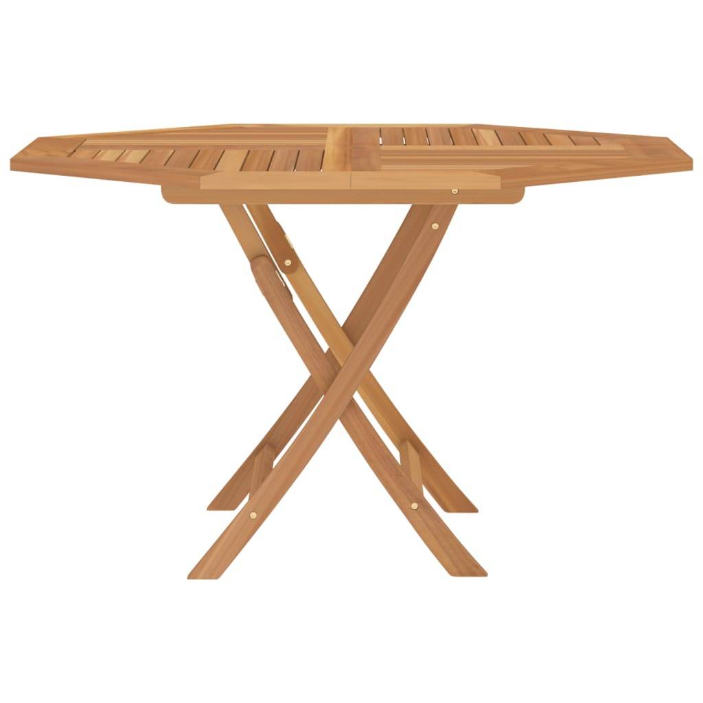 vidaXL Gartentisch Klappbar 110x110x75 cm Massivholz Teak