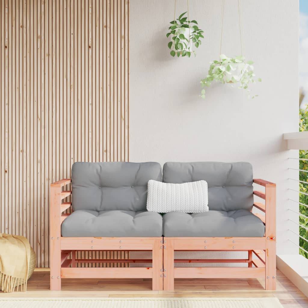 vidaXL Ecksofas mit Kissen 2 Stk. Massivholz Douglasie