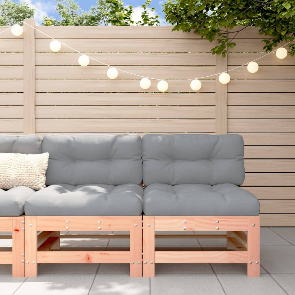 vidaXL Mittelsofas mit Kissen 2 Stk. Massivholz Douglasie
