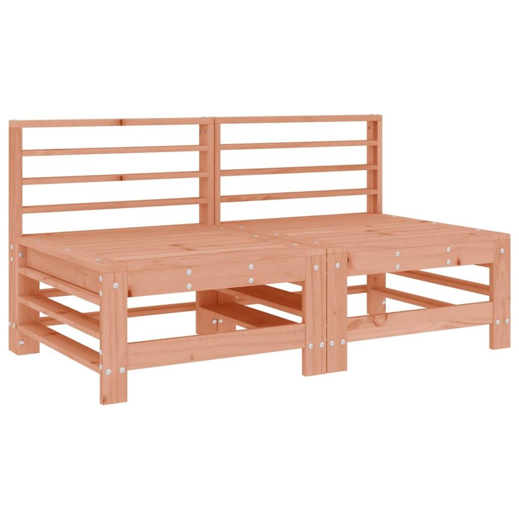 vidaXL Mittelsofas mit Kissen 2 Stk. Massivholz Douglasie