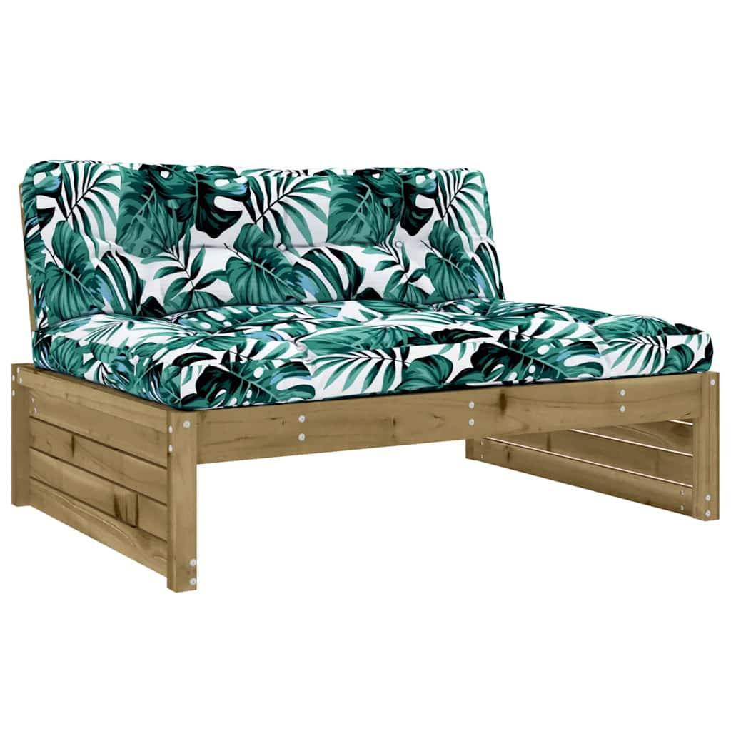 vidaXL Mittelsofa 120x80 cm Kiefernholz Imprägniert