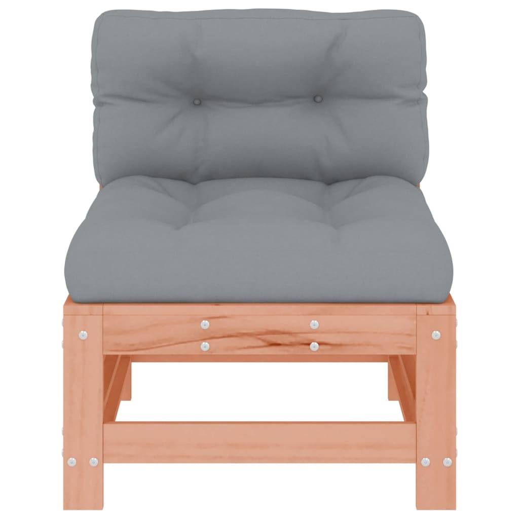 vidaXL Mittelsofa mit Kissen Massivholz Douglasie