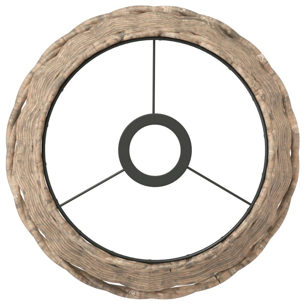 vidaXL Lampenschirm Braun Ø25x17 cm Korbweide
