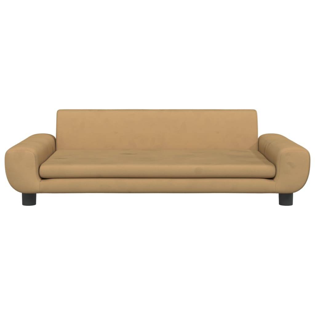 vidaXL Hundebett Braun 100x54x33 cm Samt