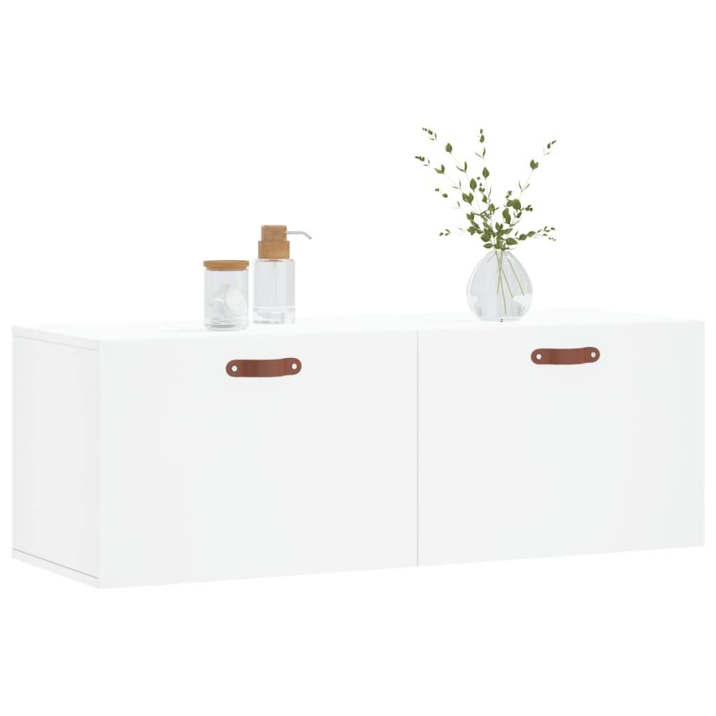 vidaXL Wandschrank Weiß 100x36,5x35 cm Holzwerkstoff