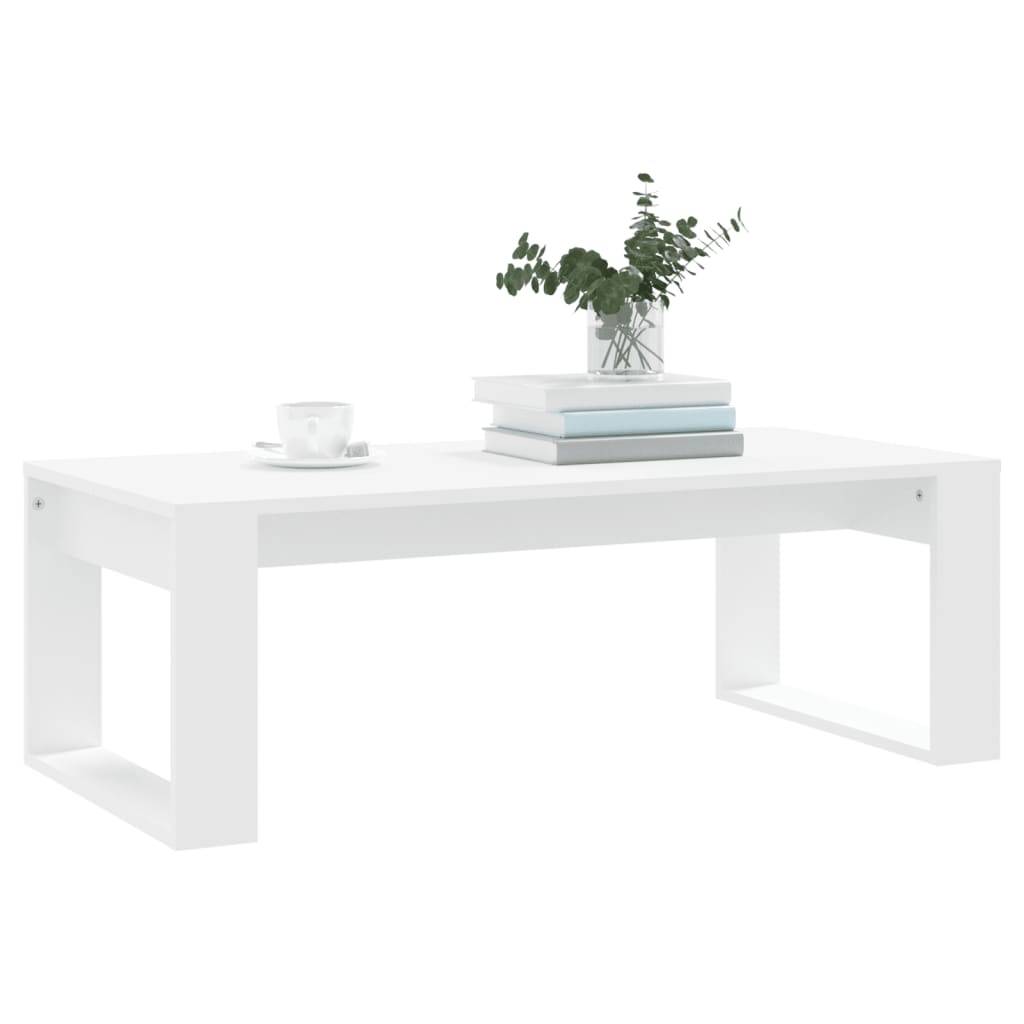 vidaXL Couchtisch Weiß 102x50x35 cm Holzwerkstoff