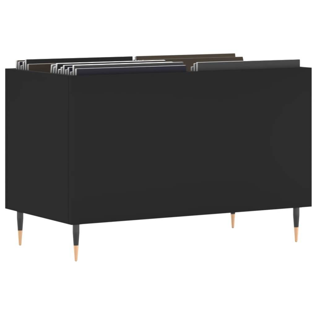vidaXL Plattenschrank Schwarz 74,5x38x48 cm Holzwerkstoff