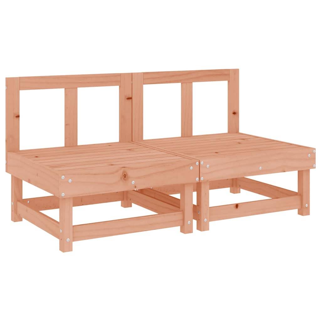 vidaXL Mittelsofas mit Kissen 2 Stk. Massivholz Douglasie