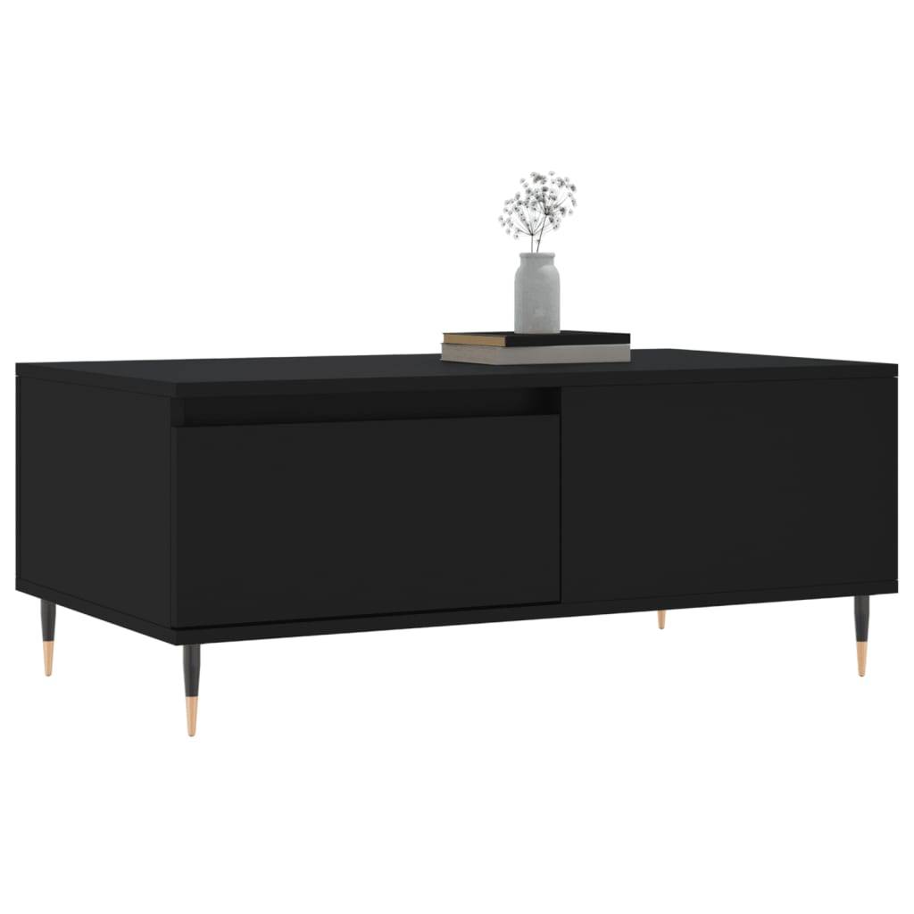 vidaXL Couchtisch Schwarz 90x50x36,5 cm Holzwerkstoff