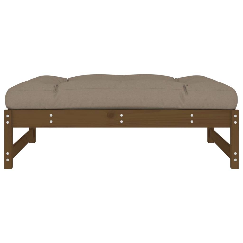 vidaXL Gartenhocker Honigbraun 120x80 cm Massivholz Kiefer