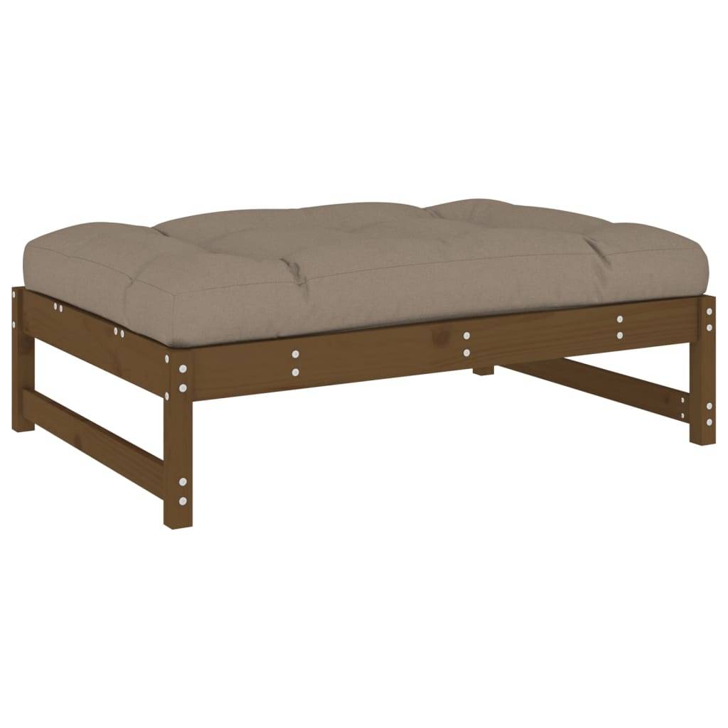 vidaXL Gartenhocker Honigbraun 120x80 cm Massivholz Kiefer