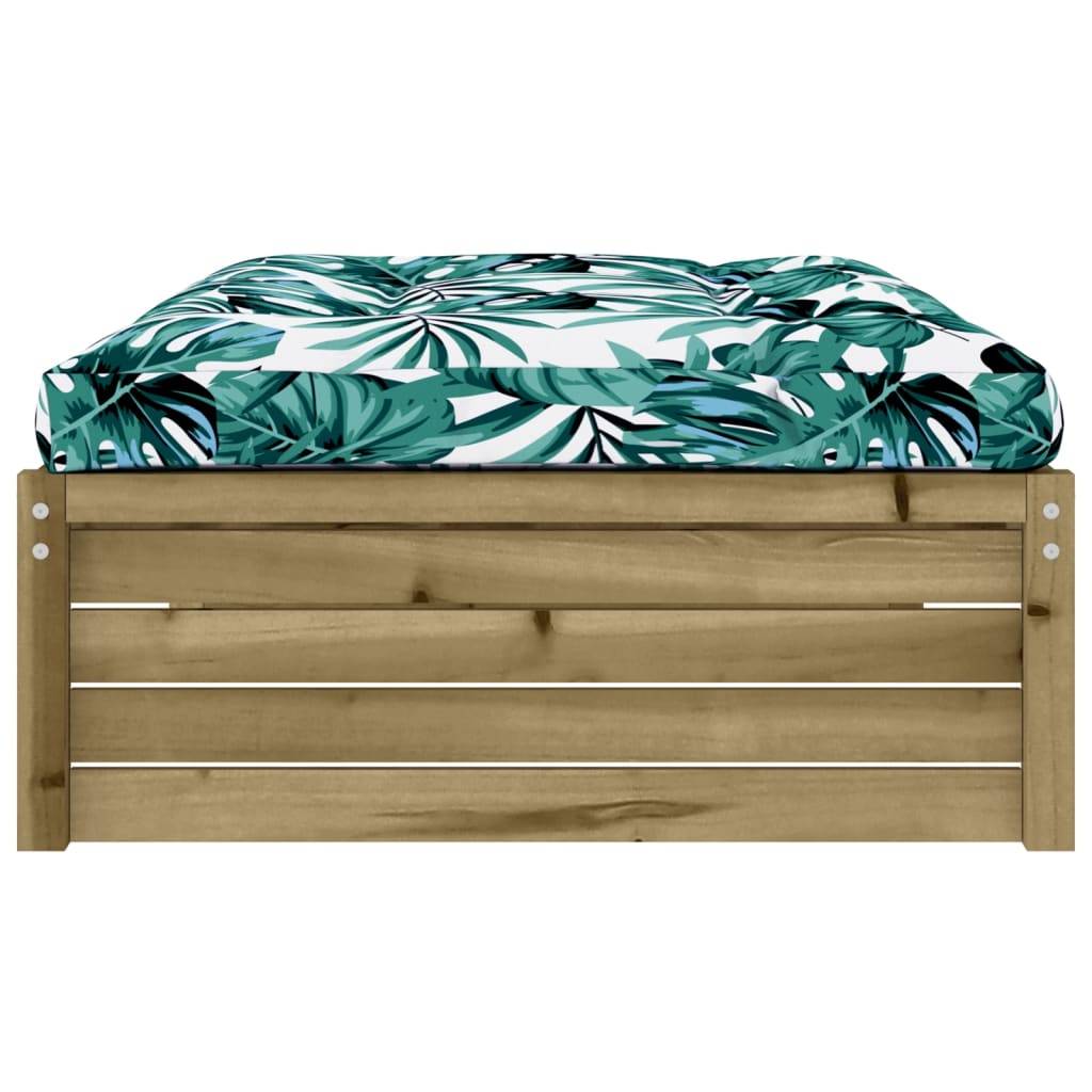 vidaXL Gartenhocker 120x80 cm Kiefernholz Imprägniert
