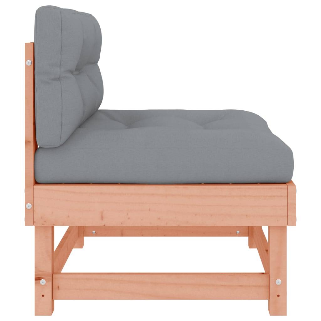 vidaXL Mittelsofa mit Kissen Massivholz Douglasie
