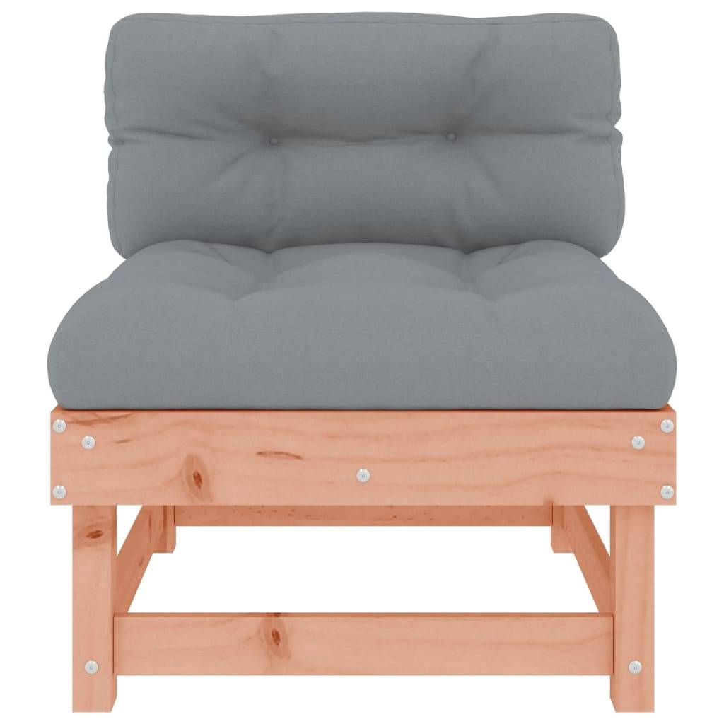 vidaXL Mittelsofa mit Kissen Massivholz Douglasie