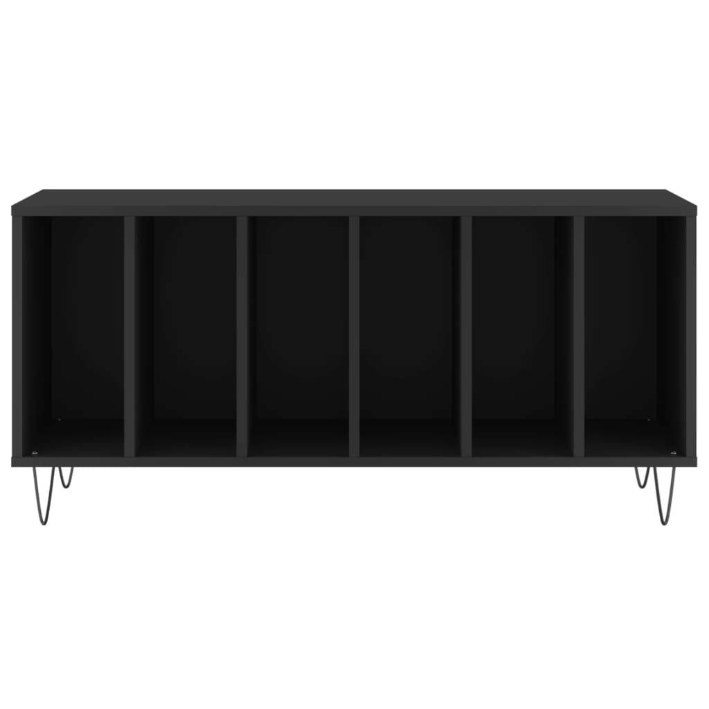 vidaXL Plattenschrank Schwarz 100x38x48 cm Holzwerkstoff