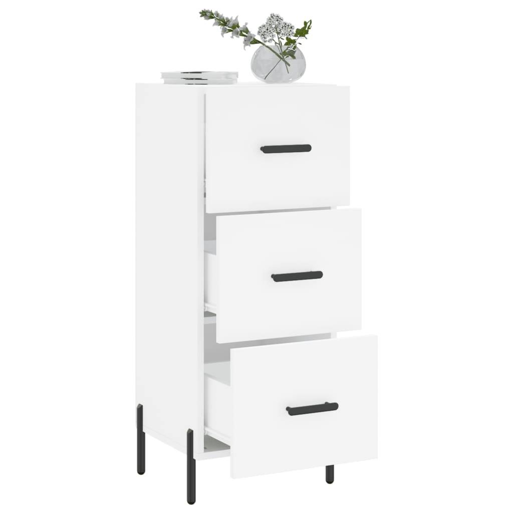 vidaXL Sideboard Weiß 34,5x34x90 cm Holzwerkstoff