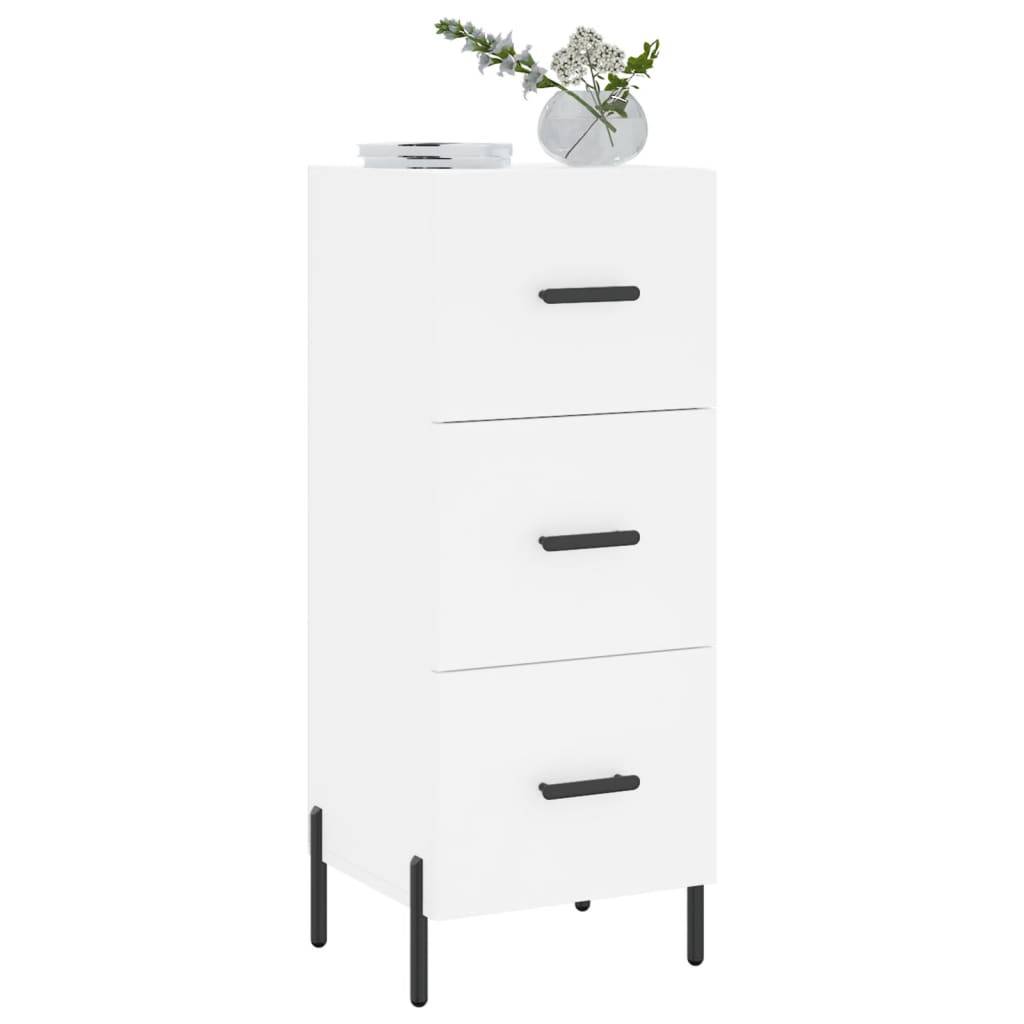 vidaXL Sideboard Weiß 34,5x34x90 cm Holzwerkstoff