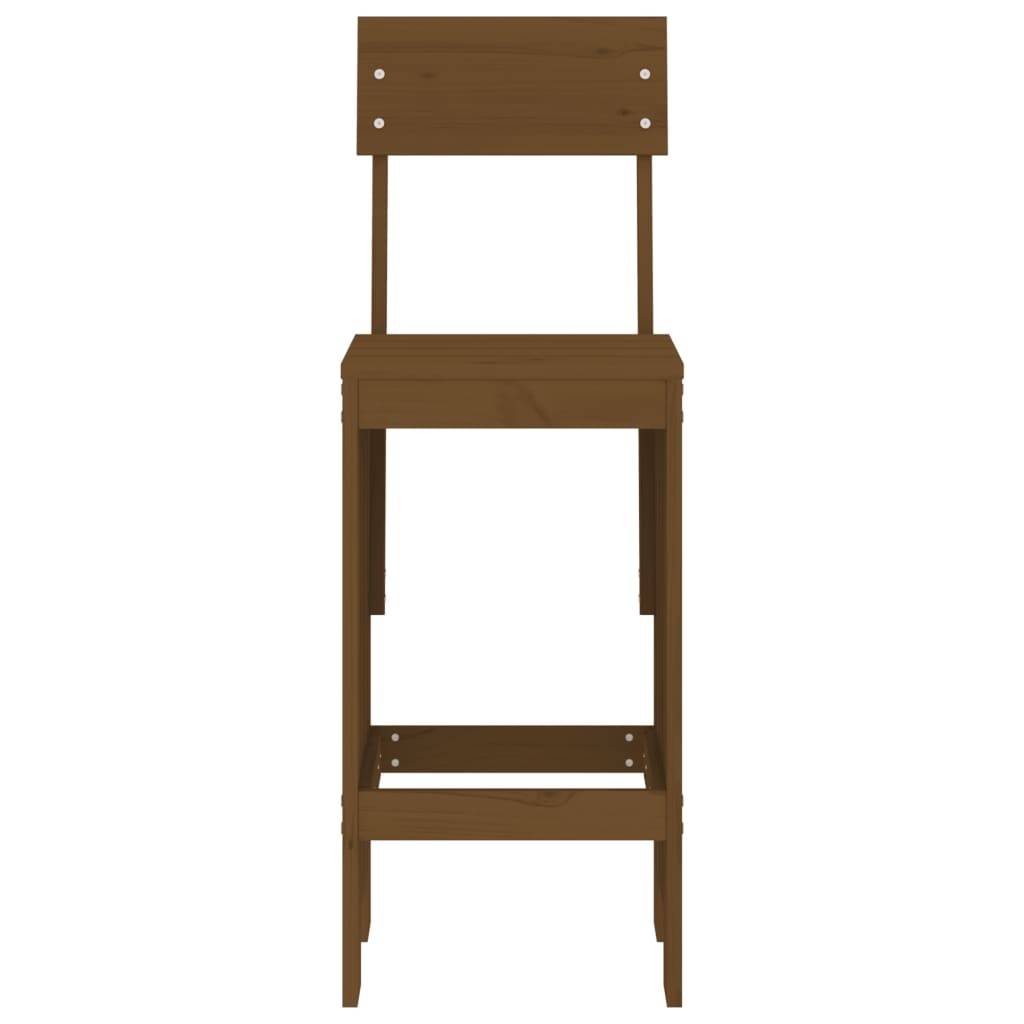 vidaXL Barhocker 2 Stk. Honigbraun 40x48,5x115,5 cm Massivholz Kiefer