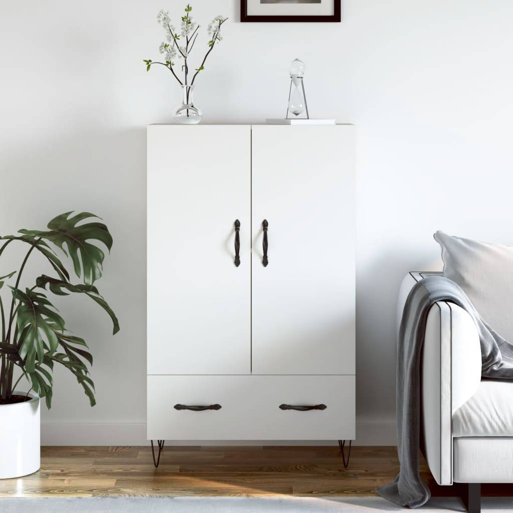 vidaXL Highboard Weiß 69,5x31x115 cm Holzwerkstoff