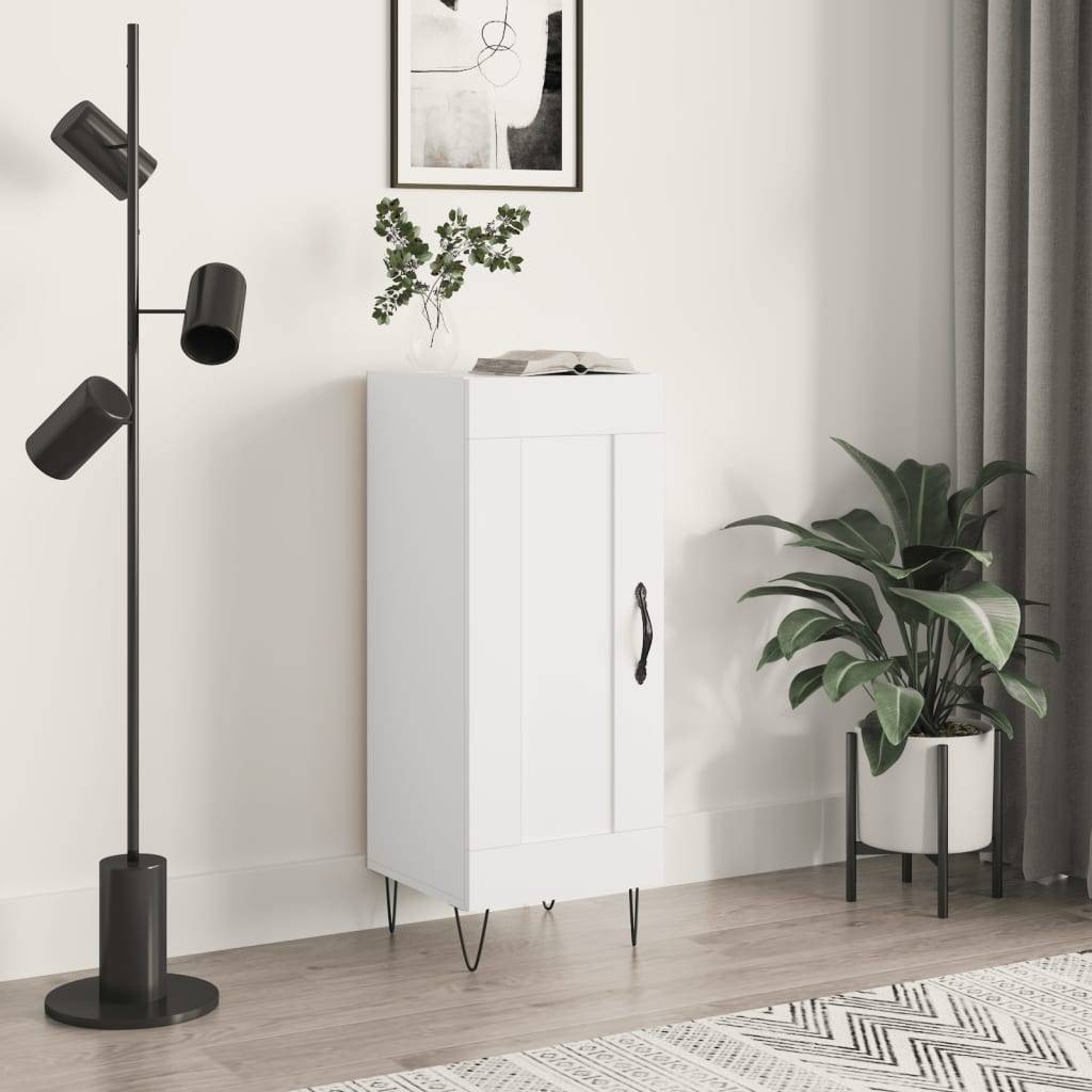 vidaXL Sideboard Weiß 34,5x34x90 cm Holzwerkstoff