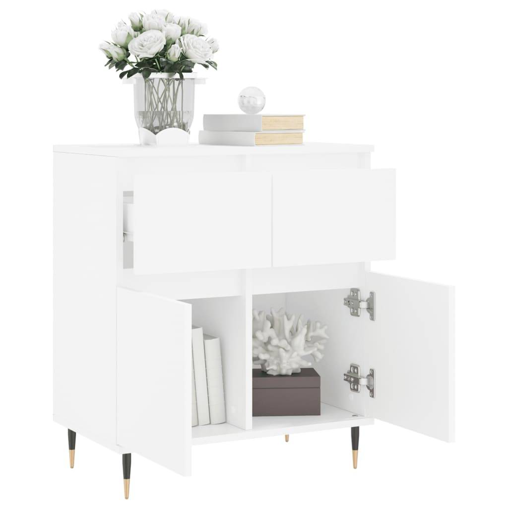 vidaXL Sideboard Weiß 60x35x70 cm Holzwerkstoff