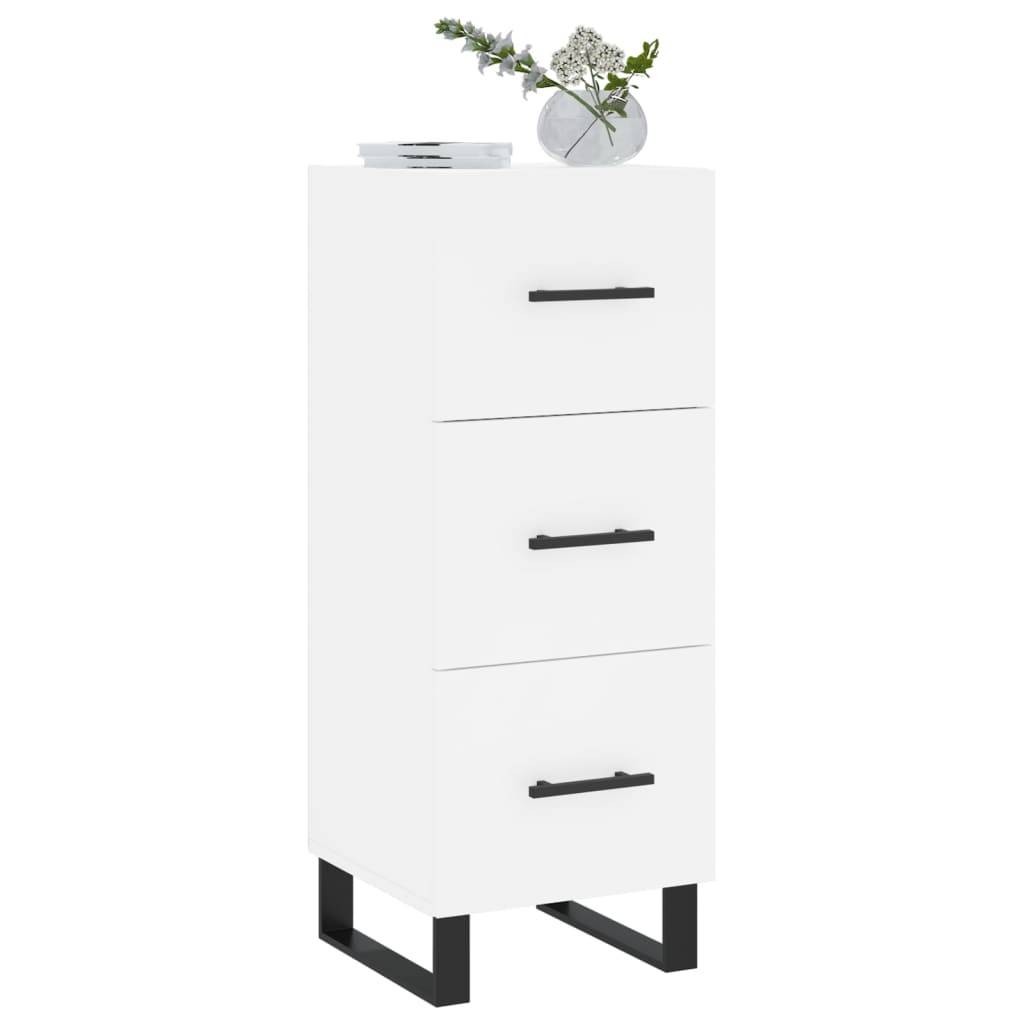 vidaXL Sideboard Weiß 34,5x34x90 cm Holzwerkstoff