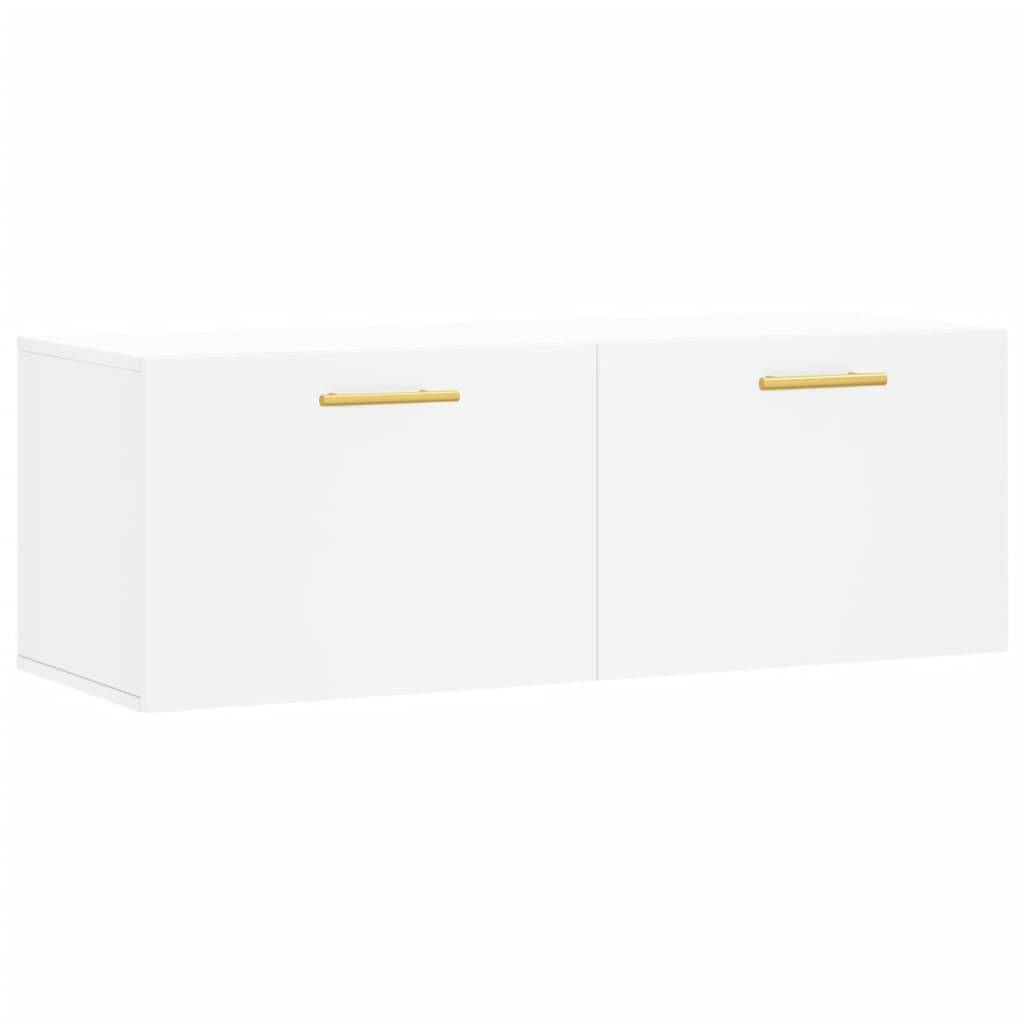vidaXL Wandschrank Weiß 100x36,5x35 cm Holzwerkstoff