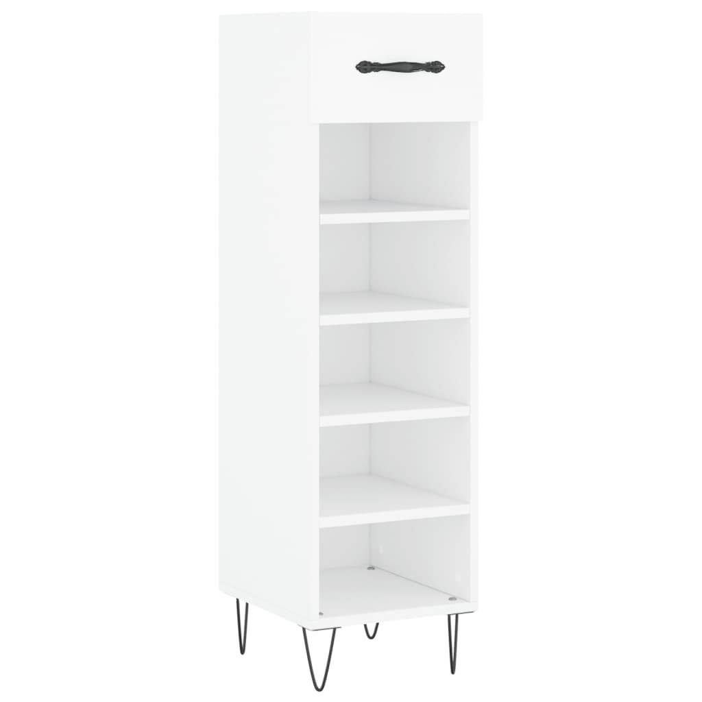 vidaXL Schuhschrank Weiß 30x35x105 cm Holzwerkstoff