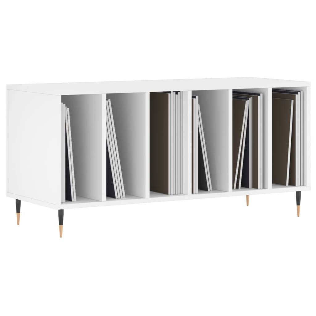 vidaXL Plattenschrank Weiß 100x38x48 cm Holzwerkstoff