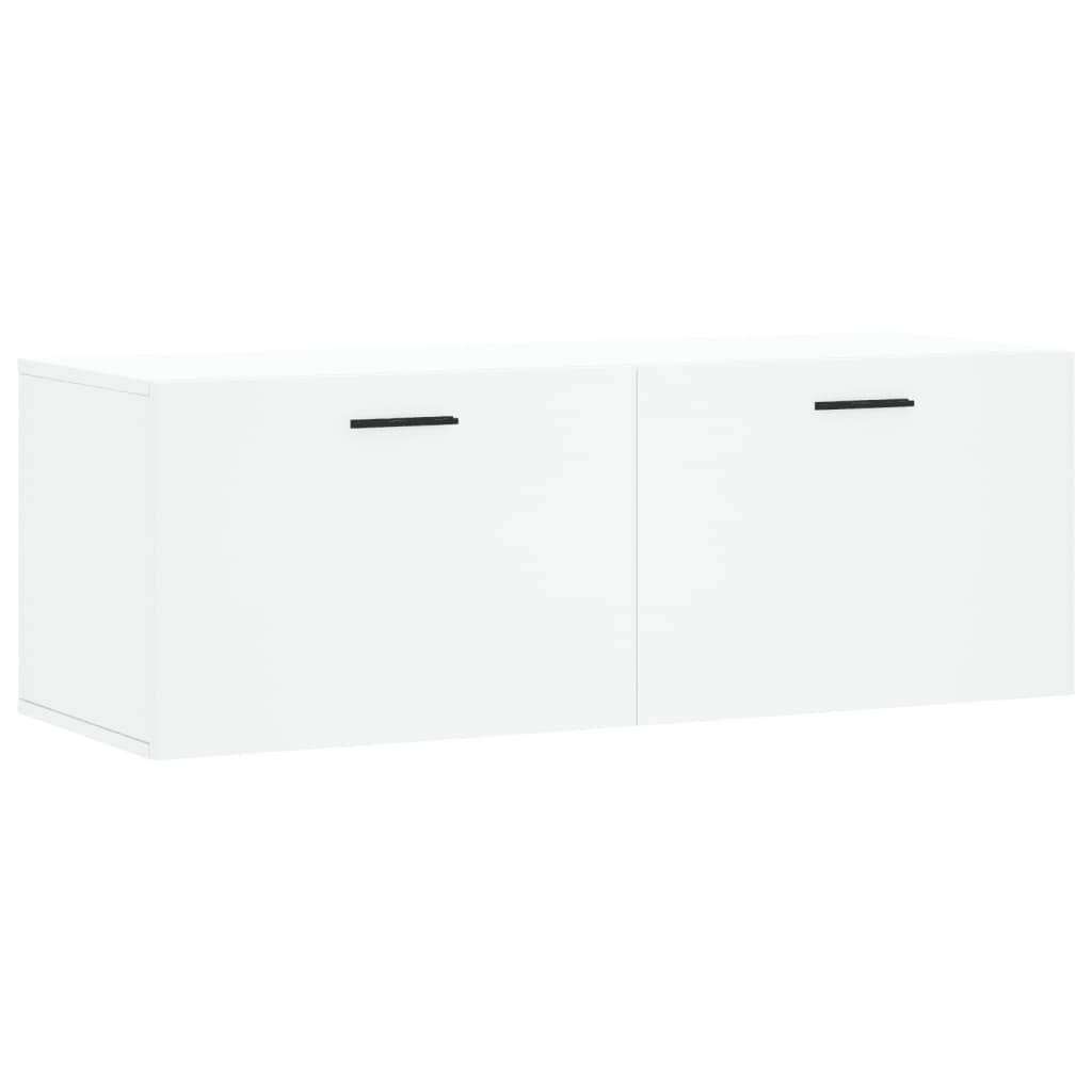 vidaXL Wandschrank Weiß 100x36,5x35 cm Holzwerkstoff