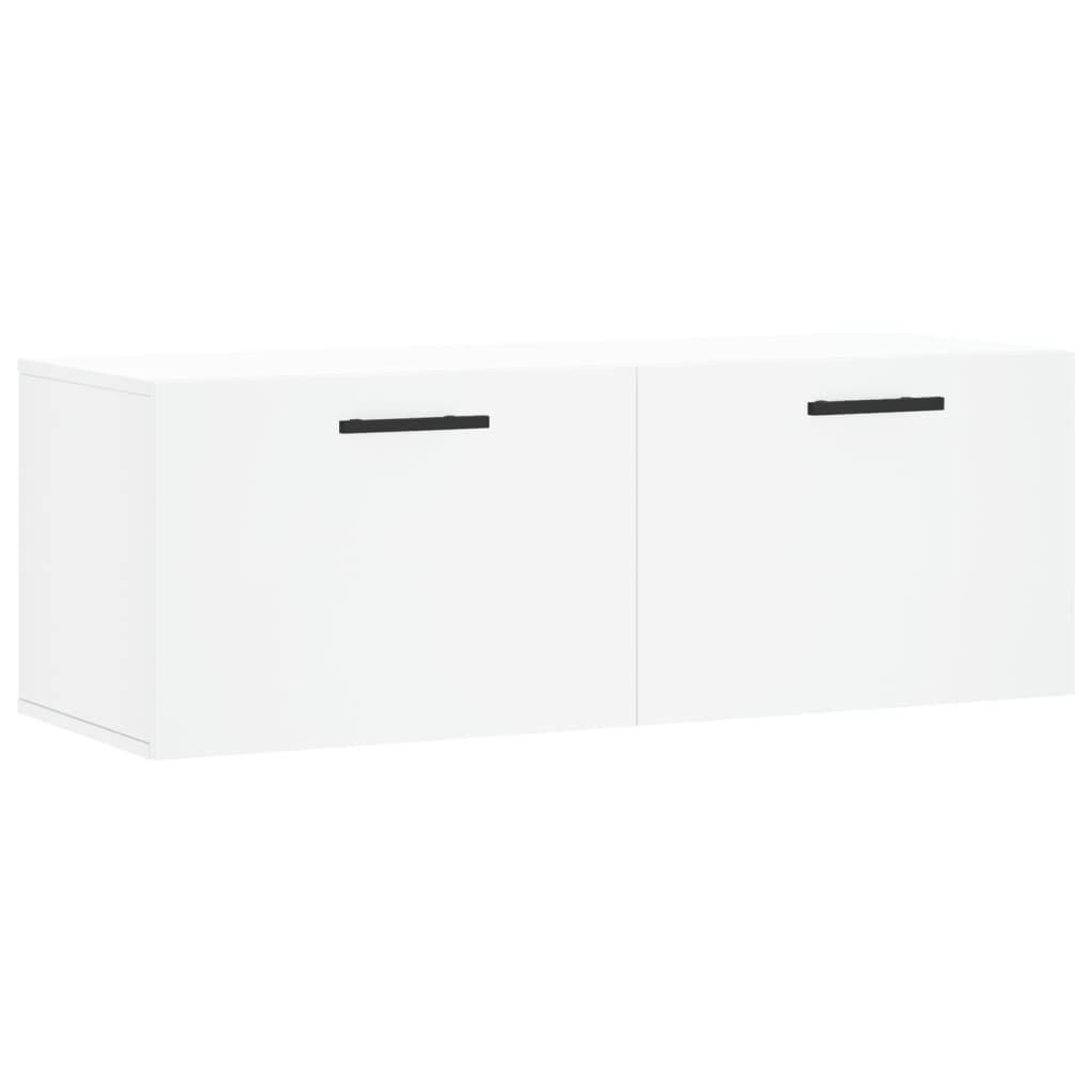vidaXL Wandschrank Weiß 100x36,5x35 cm Holzwerkstoff