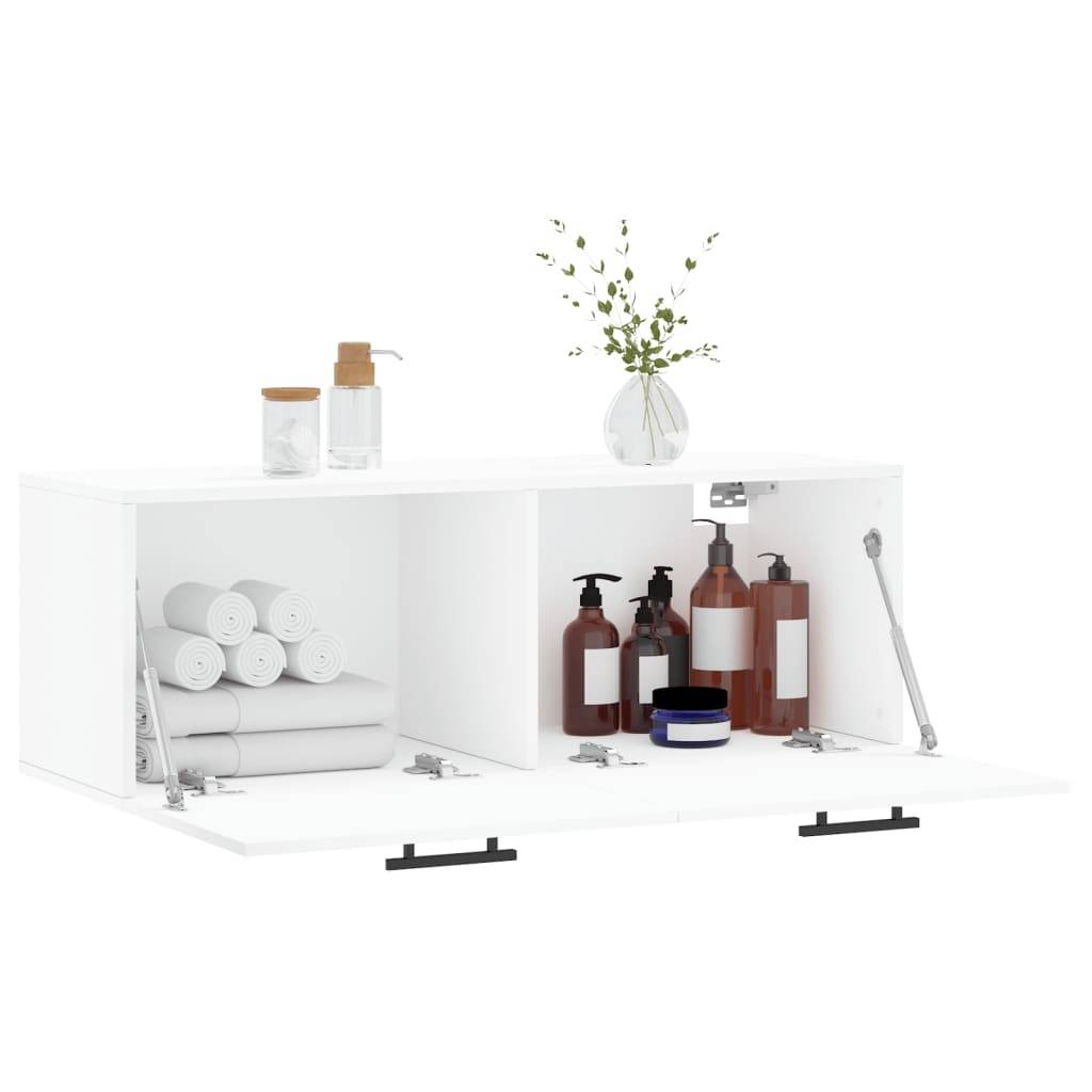 vidaXL Wandschrank Weiß 100x36,5x35 cm Holzwerkstoff