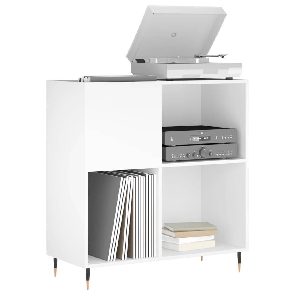 vidaXL Plattenschrank Weiß 84,5x38x89 cm Holzwerkstoff