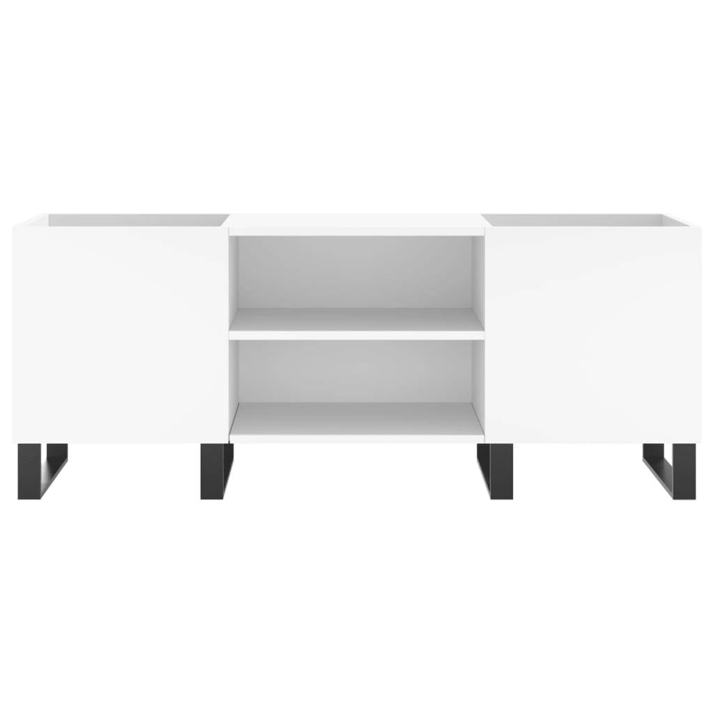 vidaXL Plattenschrank Weiß 121x38x48 cm Holzwerkstoff