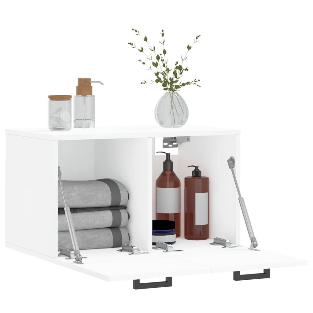 vidaXL Wandschrank Weiß 60x36,5x35 cm Holzwerkstoff