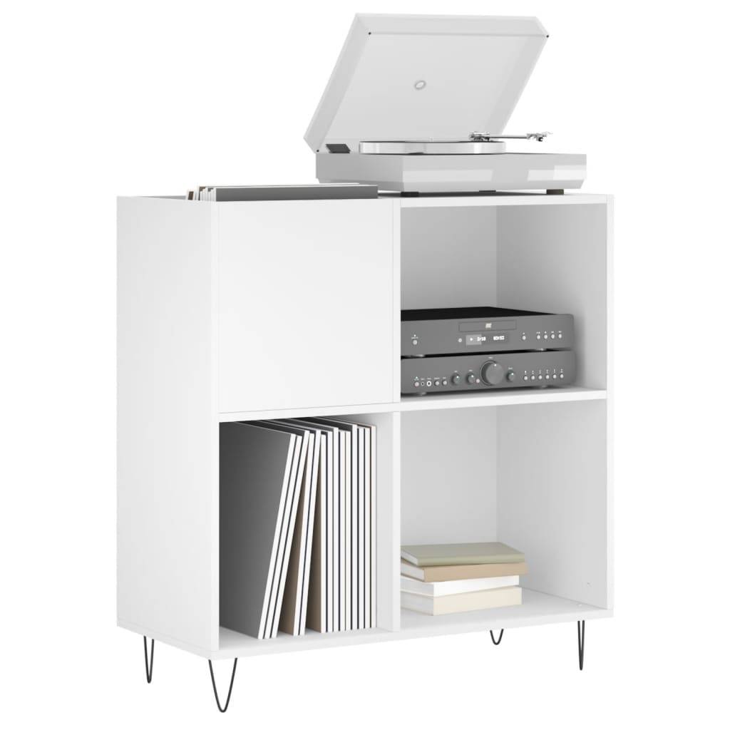 vidaXL Plattenschrank Weiß 84,5x38x89 cm Holzwerkstoff