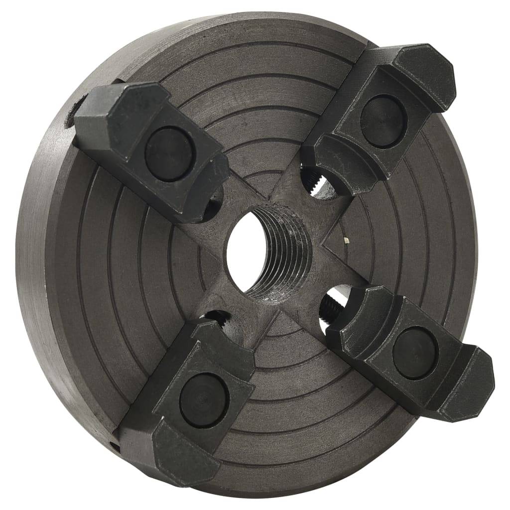 vidaXL 4-Backenfutter mit M33 Aufnahme Stahl 100 mm