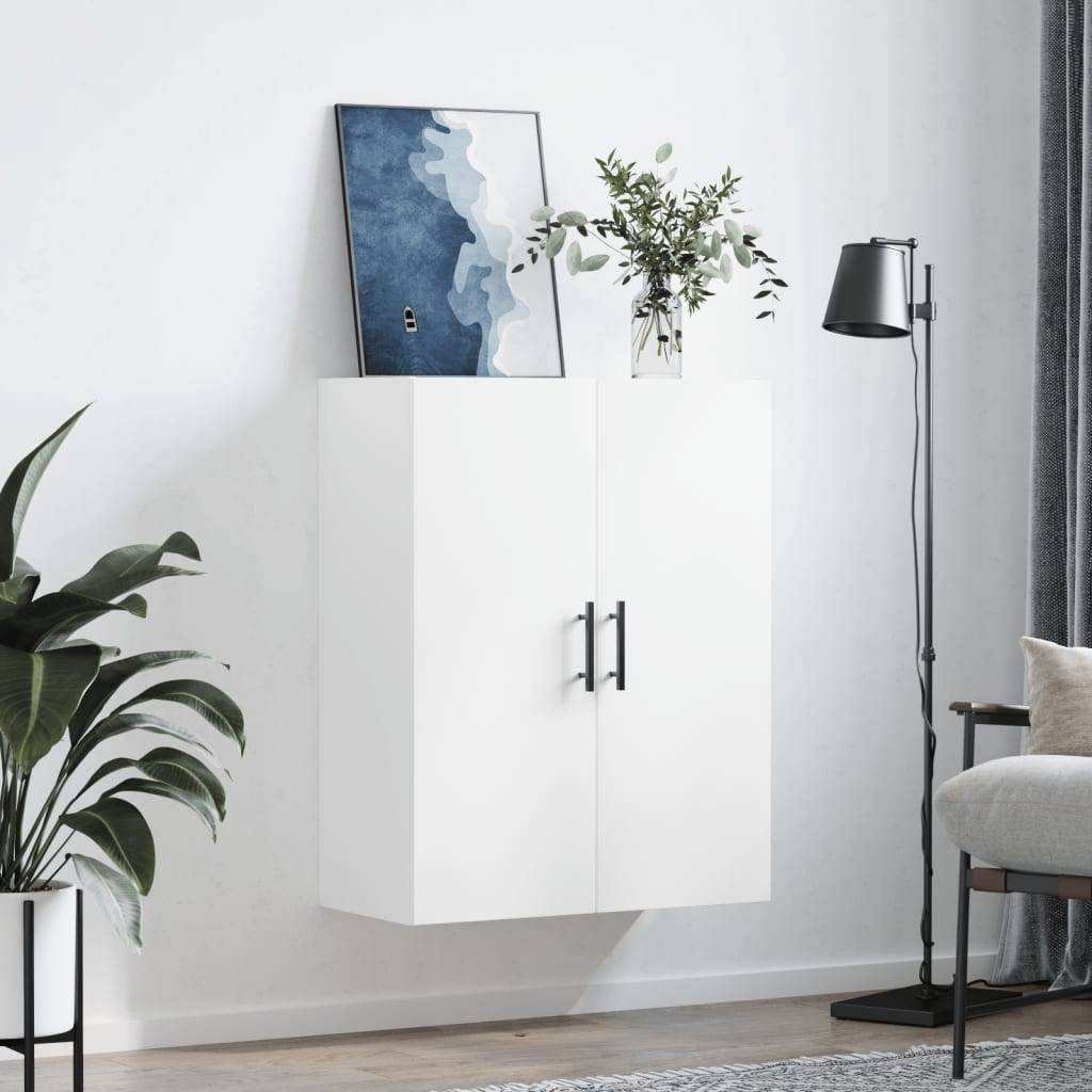vidaXL Wandschrank Weiß 69,5x34x90 cm