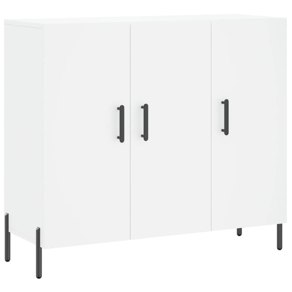 vidaXL Sideboard Weiß 90x34x80 cm Holzwerkstoff