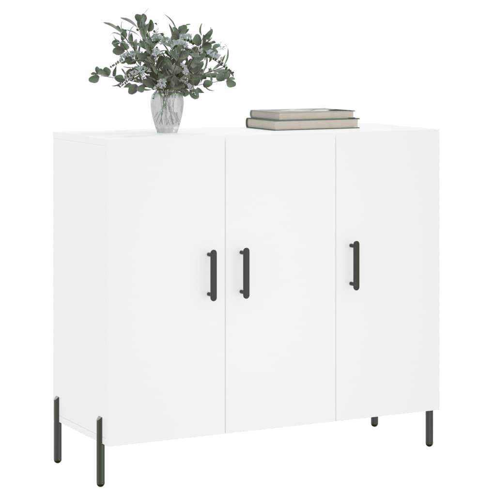 vidaXL Sideboard Weiß 90x34x80 cm Holzwerkstoff