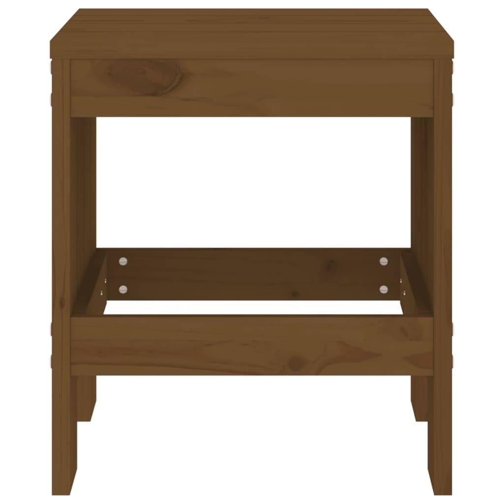 vidaXL Gartenhocker 2 Stk. Honigbraun 40x36x45 cm Massivholz Kiefer