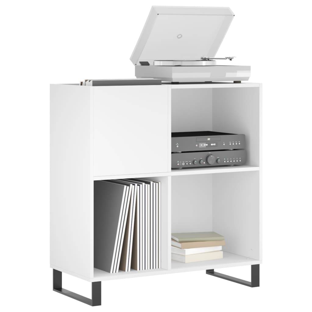 vidaXL Plattenschrank Weiß 84,5x38x89 cm Holzwerkstoff