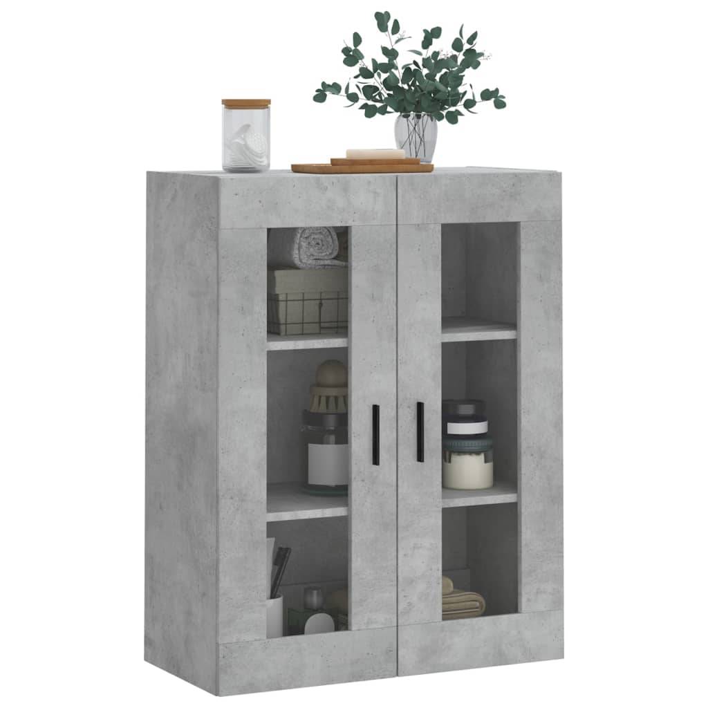 vidaXL Wandschrank Betongrau 69,5x34x90 cm