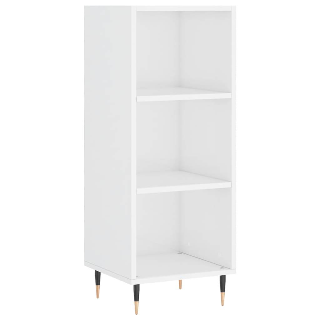 vidaXL Sideboard Hochglanz-Weiß 34,5x32,5x90 cm Holzwerkstoff
