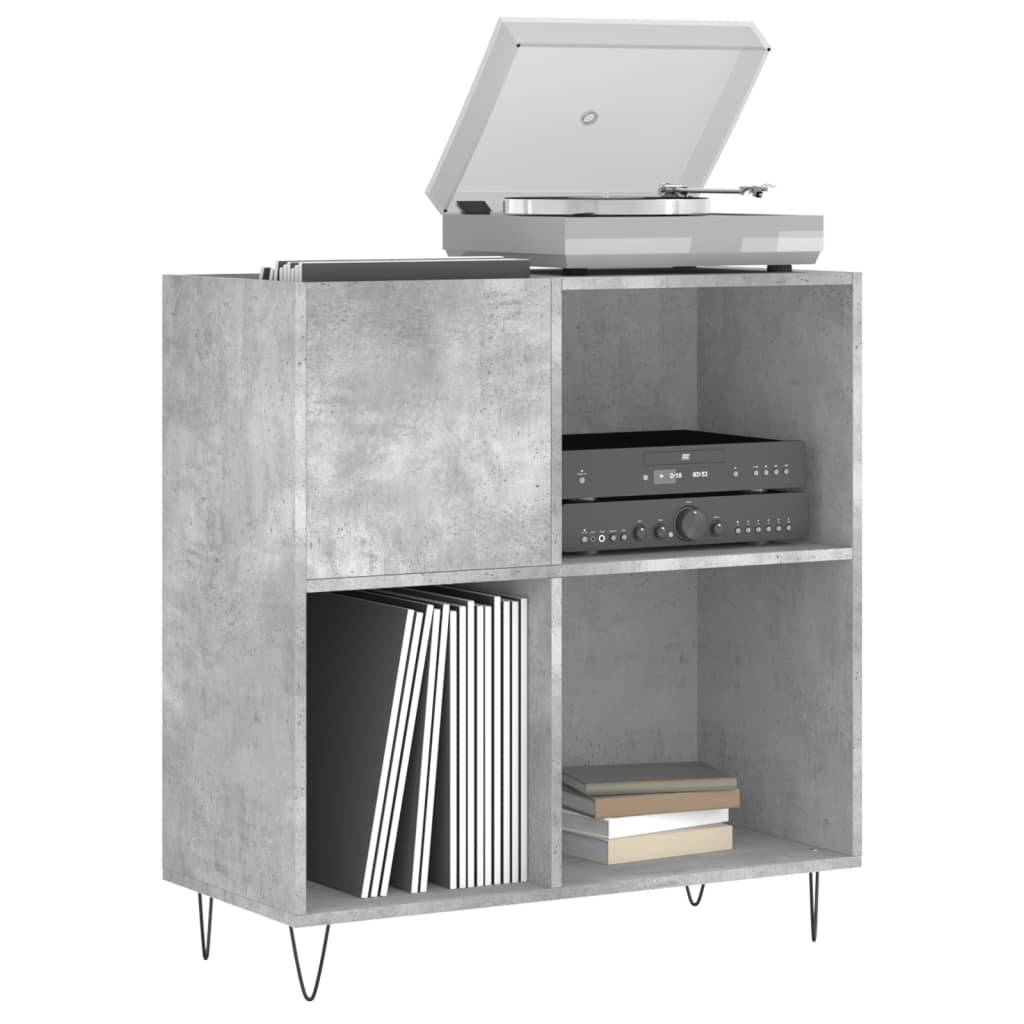 vidaXL Plattenschrank Betongrau 84,5x38x89 cm Holzwerkstoff