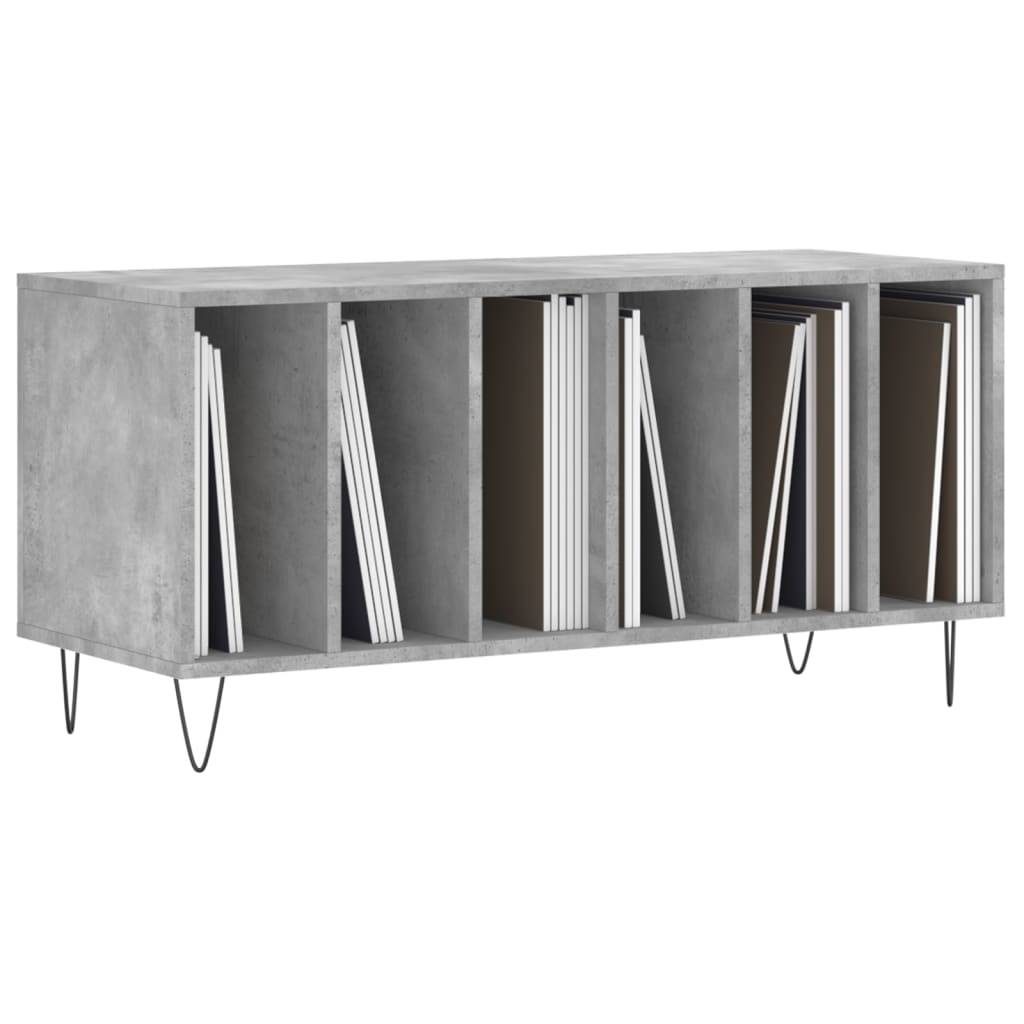 vidaXL Plattenschrank Betongrau 100x38x48 cm Holzwerkstoff