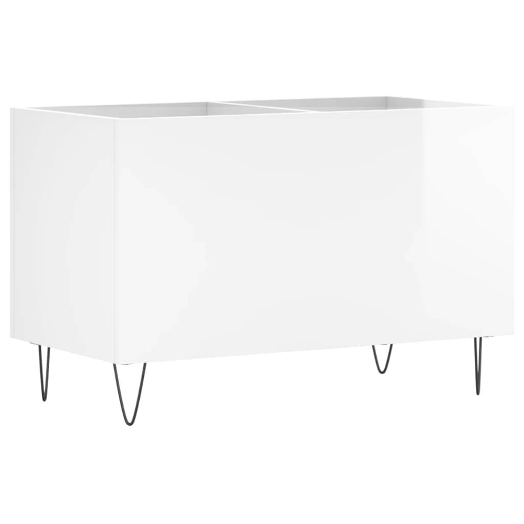 vidaXL Plattenschrank Hochglanz-Weiß 74,5x38x48 cm Holzwerkstoff