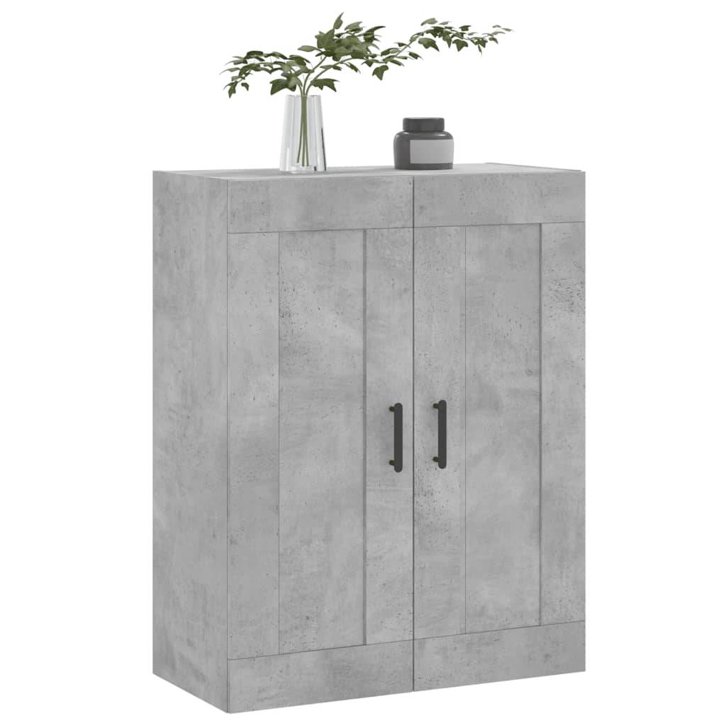 vidaXL Wandschrank Betongrau 69,5x34x90 cm Holzwerkstoff
