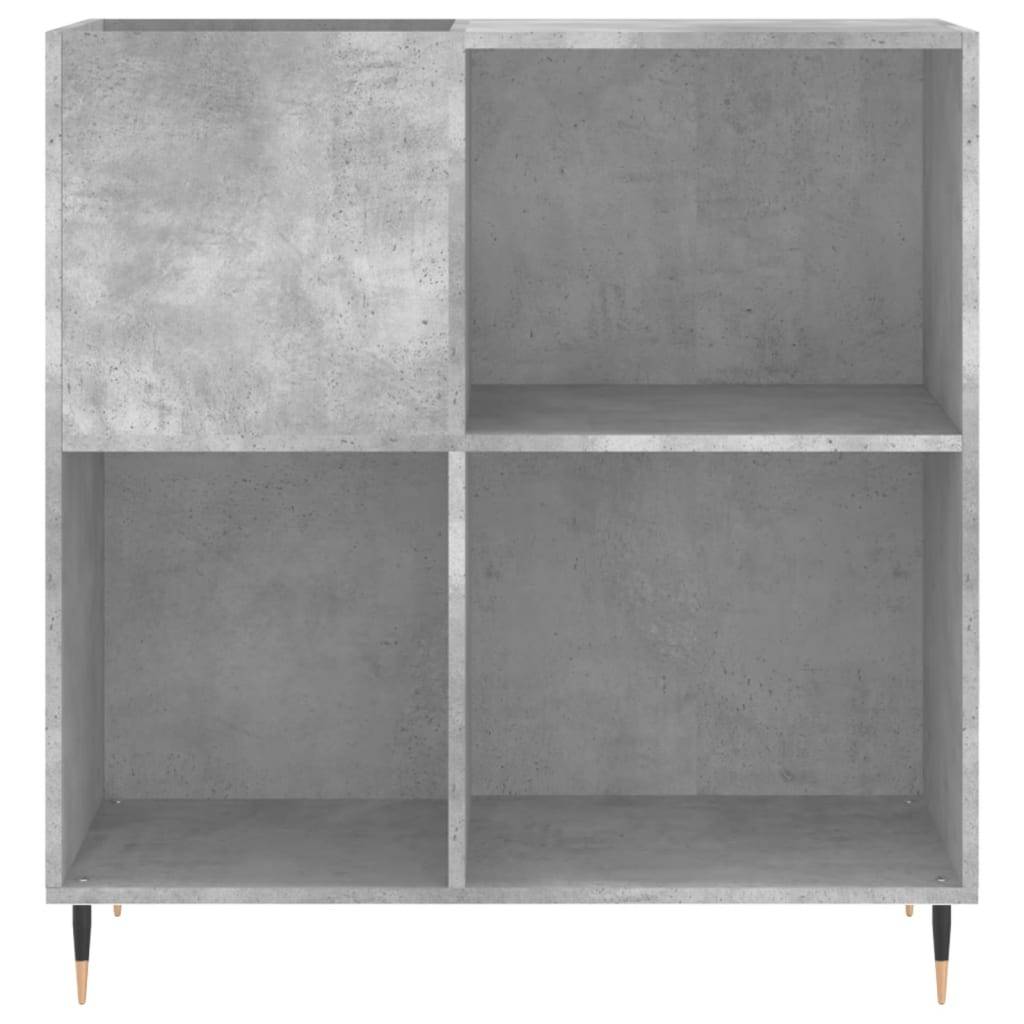 vidaXL Plattenschrank Betongrau 84,5x38x89 cm Holzwerkstoff