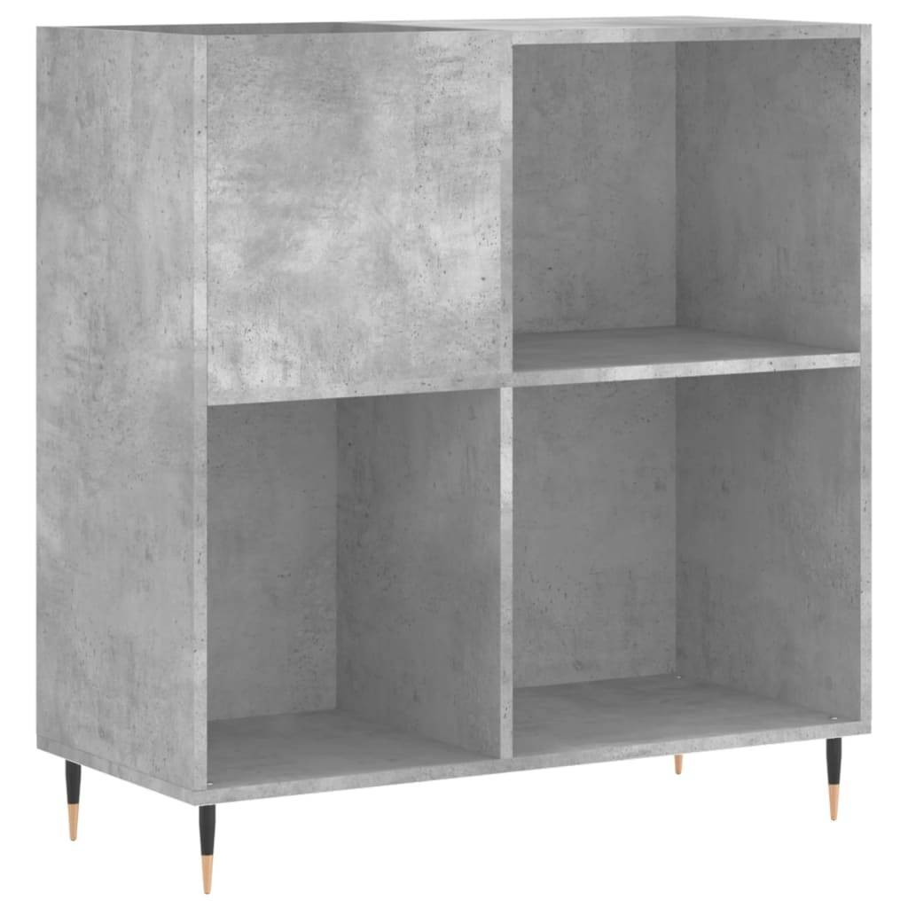 vidaXL Plattenschrank Betongrau 84,5x38x89 cm Holzwerkstoff